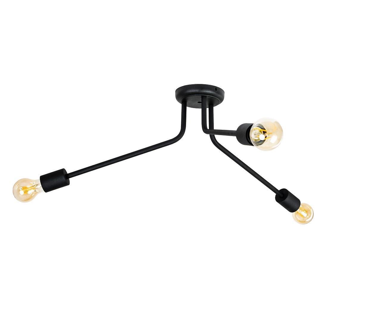 Светильник потолочный Attic L-3 C400 3хЕ27 Black (1851111)