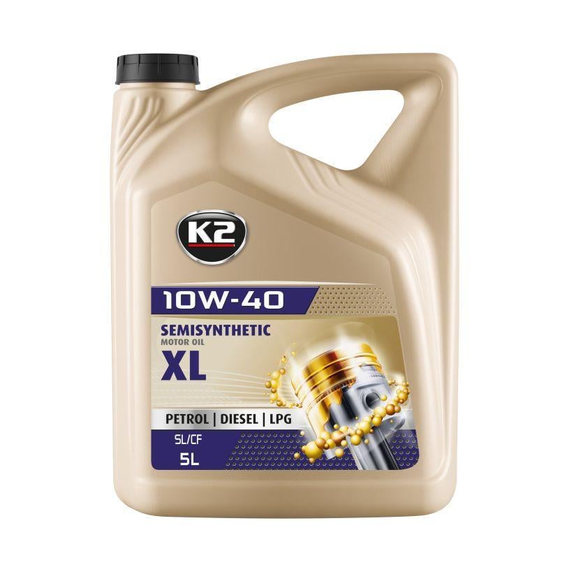 Моторное масло K2 Texar 10W-40 XL полусинтетика 5 л (O2045E)
