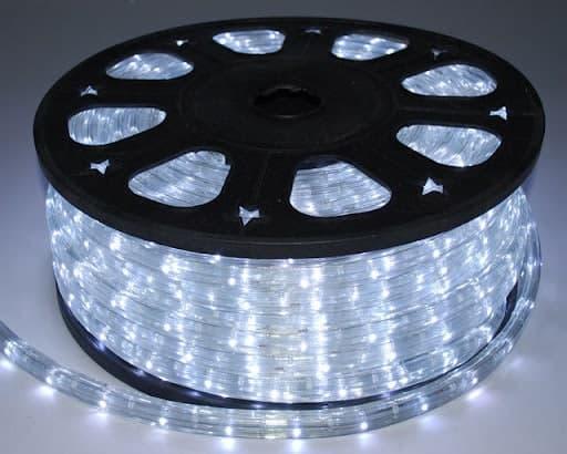 Гірлянда світлодіодна вулична дюралайт Білий 50 м прозорий шланг LED стрічка (1518249774) - фото 2