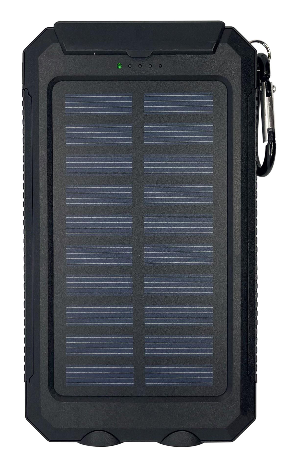 Повербанк XON PowerBank SolarCharge TC1S 10000 mAh Black (5060948063258) - фото 2 Повербанк XON PowerBank SolarCharge TC1S 10000 mAh Black (5060948063258) - фото 2