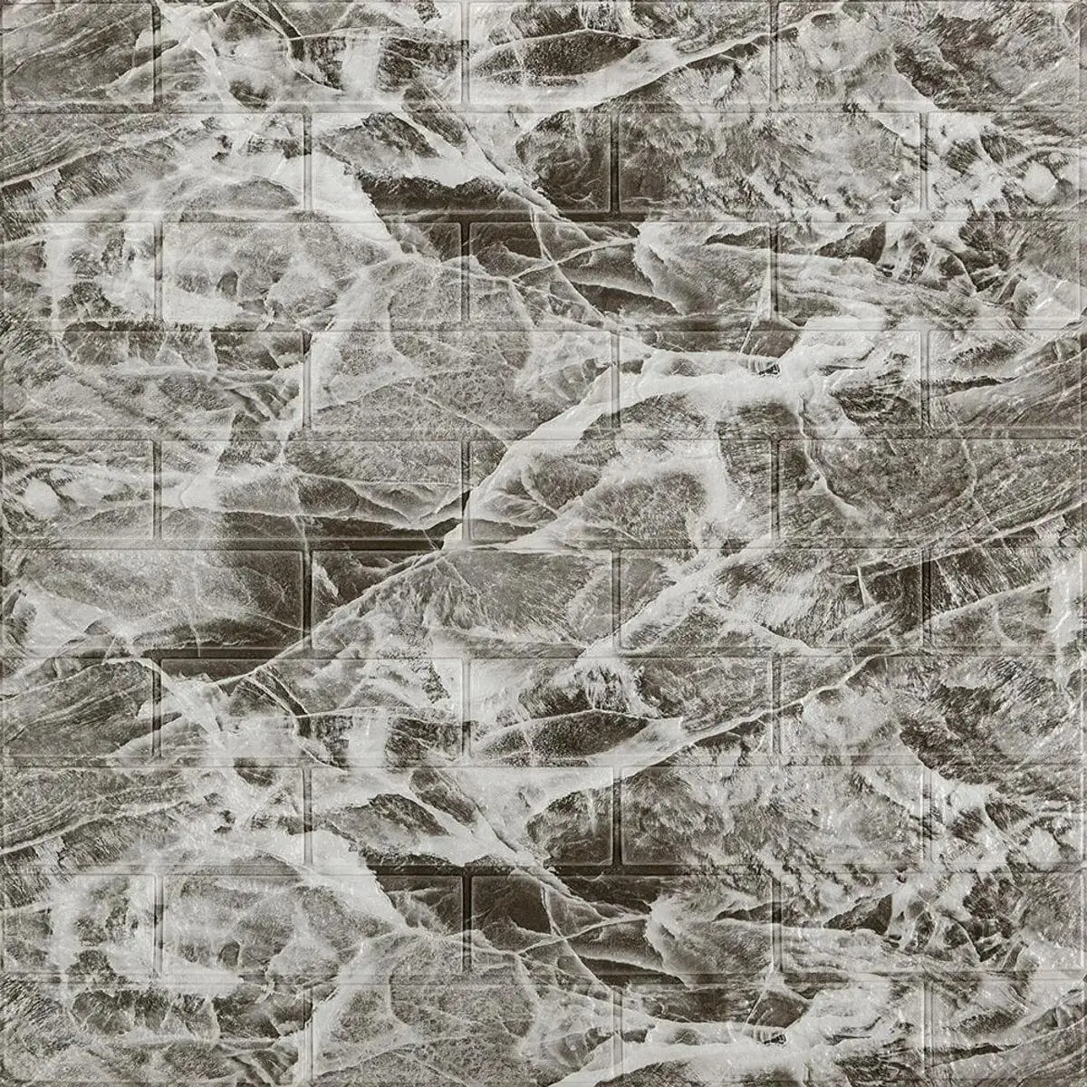 3D-панель декоративная самоклеящаяся под кирпич 700x770x4 мм Мраморный (BMN4-011)