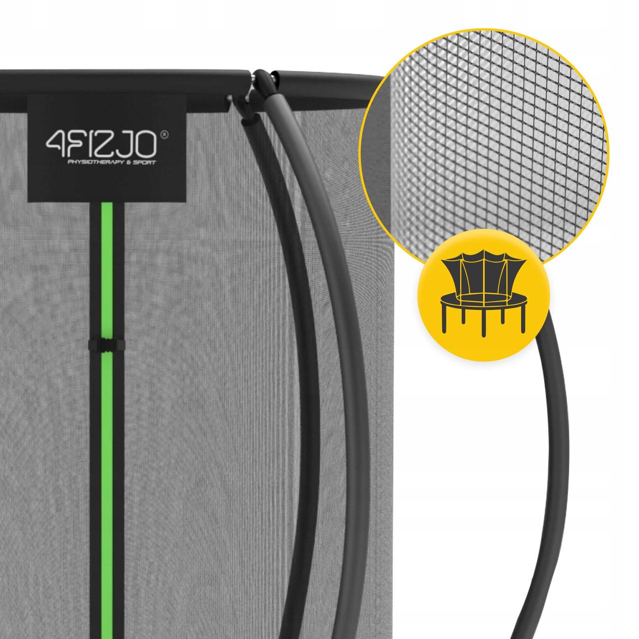 Батут із внутрішньою сіткою 4FIZJO PRO 10FT 312 см Black/Green (P-5907739314178) - фото 10 Батут із внутрішньою сіткою 4FIZJO PRO 10FT 312 см Black/Green (P-5907739314178) - фото 10