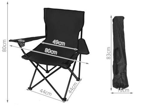 Кресло туристическое рыбацкое Черный (К801) - фото 16