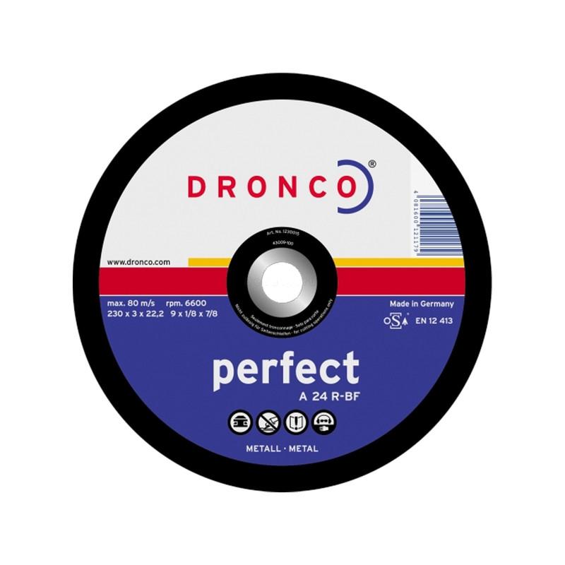 Диск відрізний Dronco A 24 R perfect 230x3x22,2 мм по металу (INKRU00000L230302D)