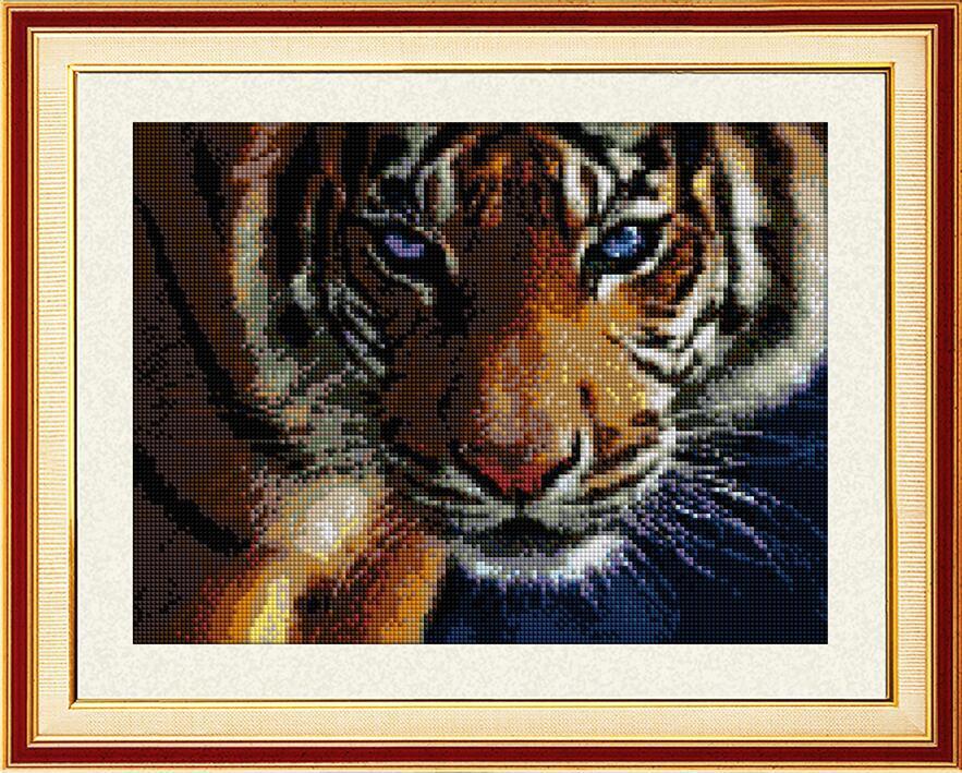Алмазная мозаика Dream Art Взгляд тигра 38,5x49 см (DA.30028)