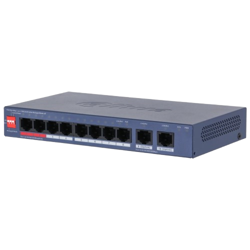 Коммутатор Dahua DH-CS4010-8GT-110-V2 управляемый настольный 8 портов 6-115 Вт PoE (35894494)