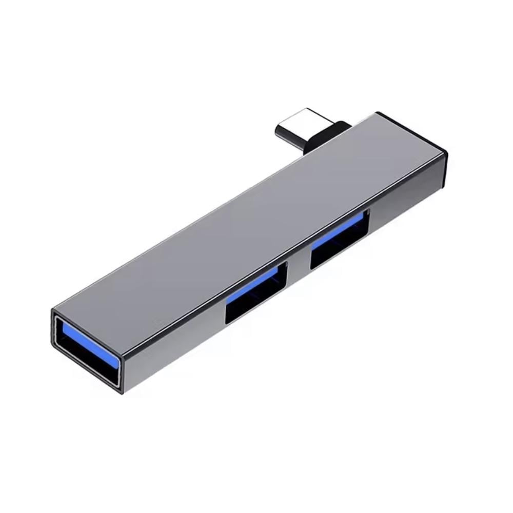 Адаптер Type C на USB 3.0 3 порти Сірий (3117734028) Адаптер Type C на USB 3.0 3 порти Сірий (3117734028)