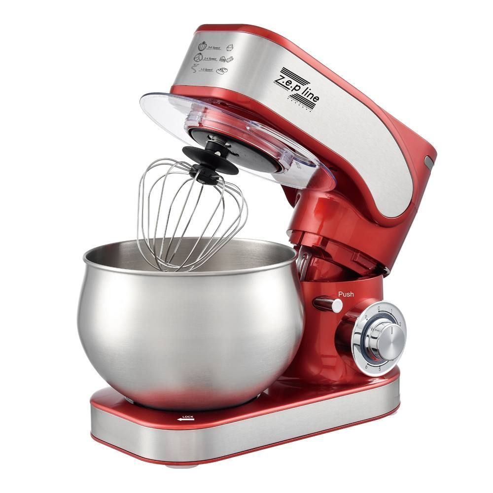 Тестомес кухонный ZepLine с 3 насадками 3500W (ZP-136) Тестомес кухонный ZepLine с 3 насадками 3500W (ZP-136)