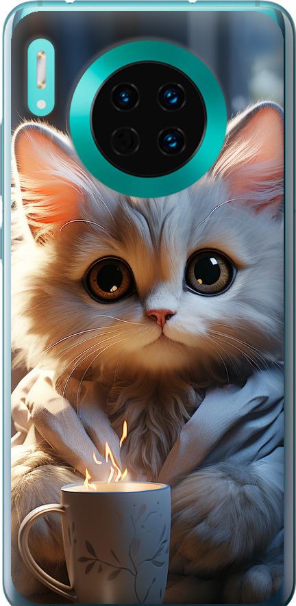 Чехол на Huawei Mate 30 White cat (5646u-1773-42517)