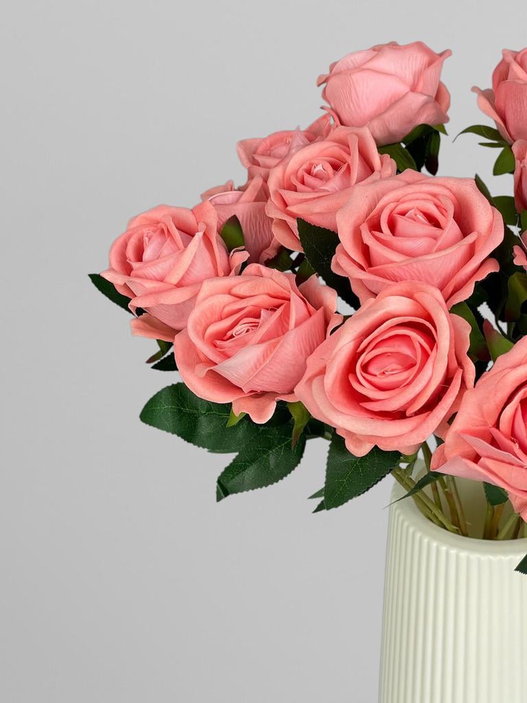 Роза на стебле 51 см Коралловый (К02084) - фото 6 Роза на стебле 51 см Коралловый (К02084) - фото 6