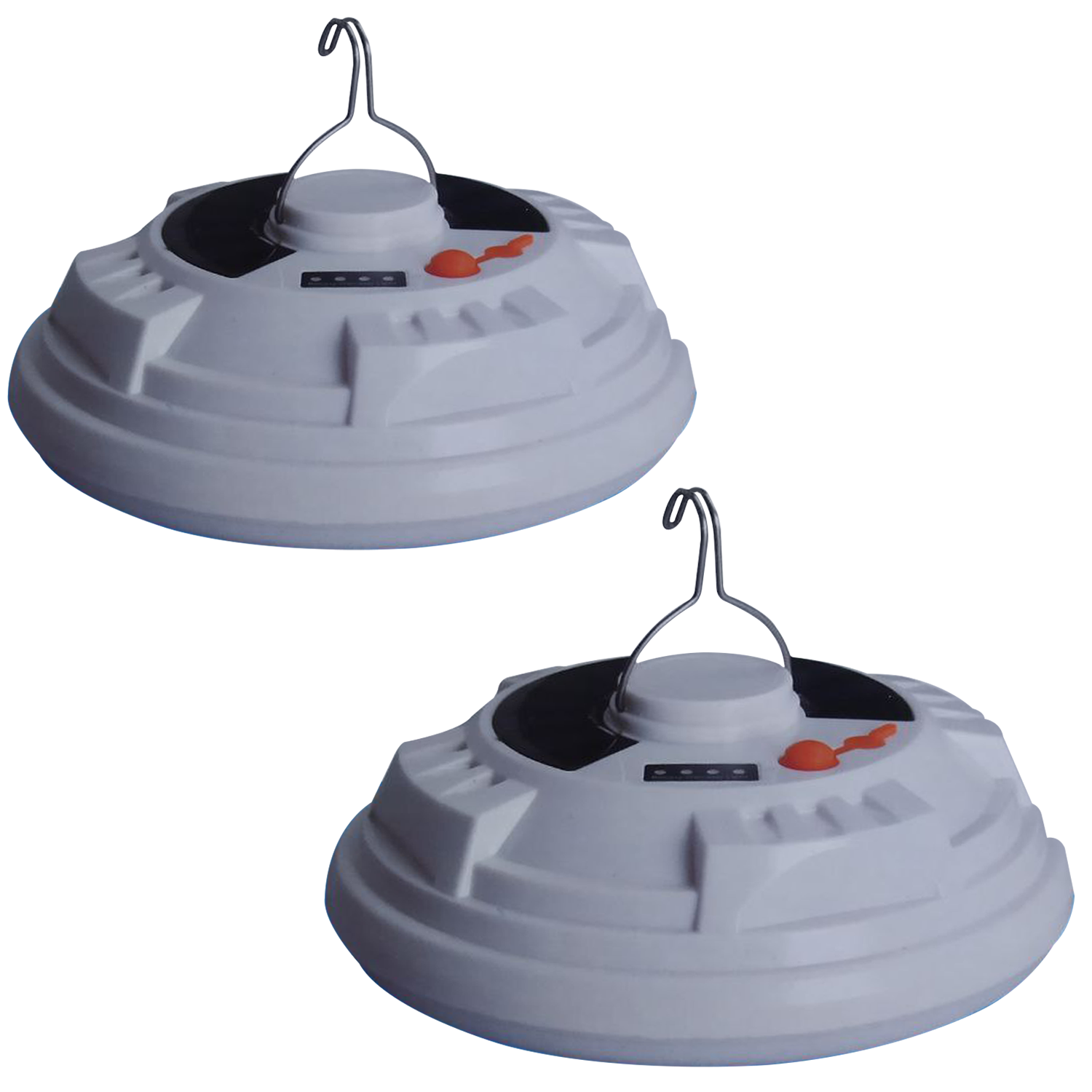 Лампа аккумуляторная на солнечной батарее с крюком для подвешивания 2 шт. (2ea50d70)