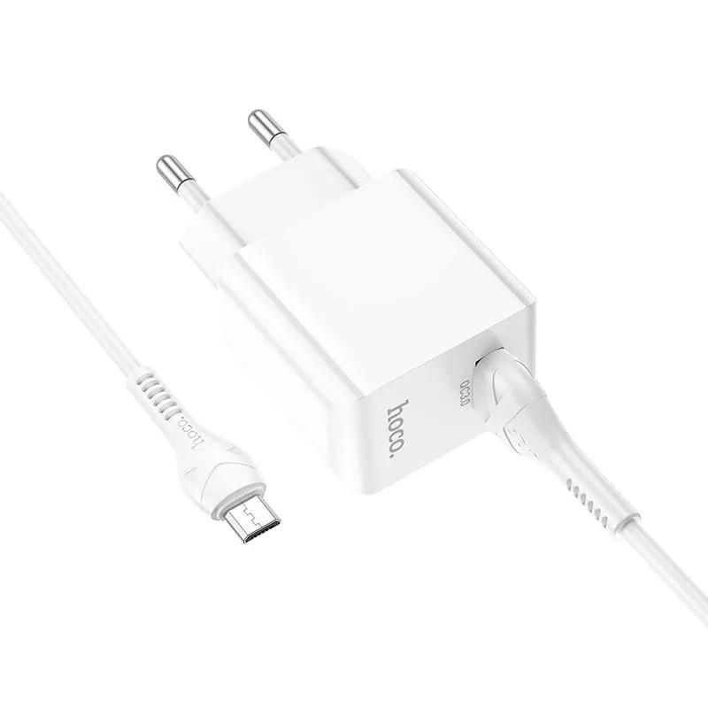 Мережевий зарядний пристрій Hoco Micro USB Cable Proton C98A White (9822754) - фото 3