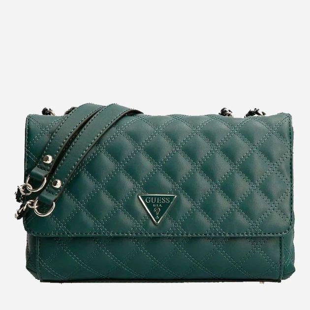 Сумка женская кросс-боди Guess Cessily Convertible Xbody Flap HWEV7679210-JST Зеленый (8000702444170)