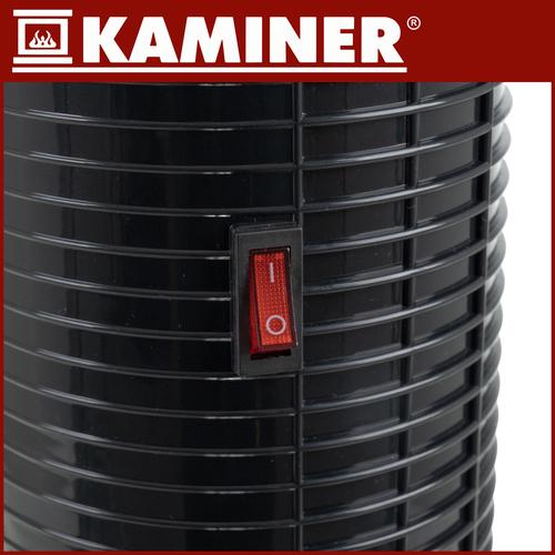 Тепловентилятор колонний KAMINER IGNISSE 2000 Вт з ефектом каміна/пульт Kaminer 26401 (26401) - фото 6 Тепловентилятор колонний KAMINER IGNISSE 2000 Вт з ефектом каміна/пульт Kaminer 26401 (26401) - фото 6
