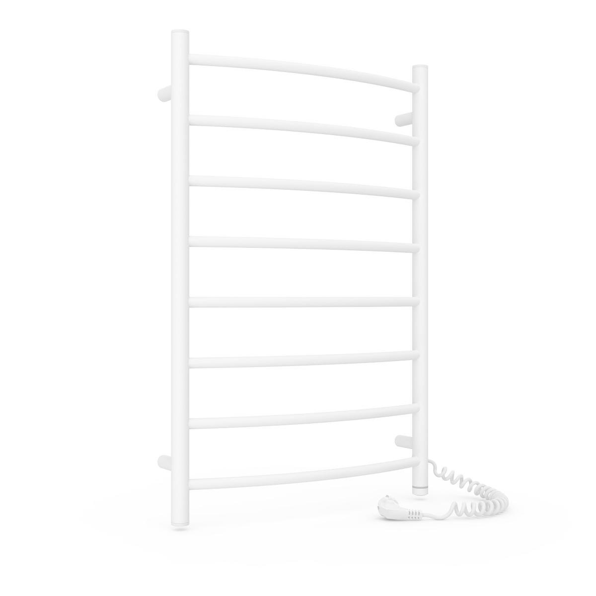 Полотенцесушитель электрический для ванной Laris Зебра Классик ЧФ8 500х800 мм с сенсорным управлением из стали Белый (147-127-73207863)