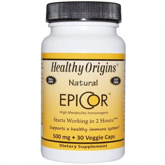 Натуральная добавка Healthy Origins Epicor 500mg 30 вегатаренских капс. (000001643)