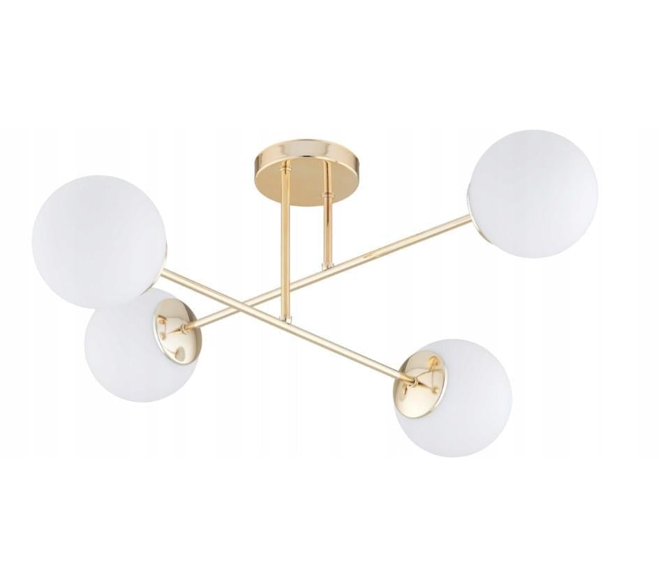 Светильник LED подвесные шары Milo Золото-белый (E27)