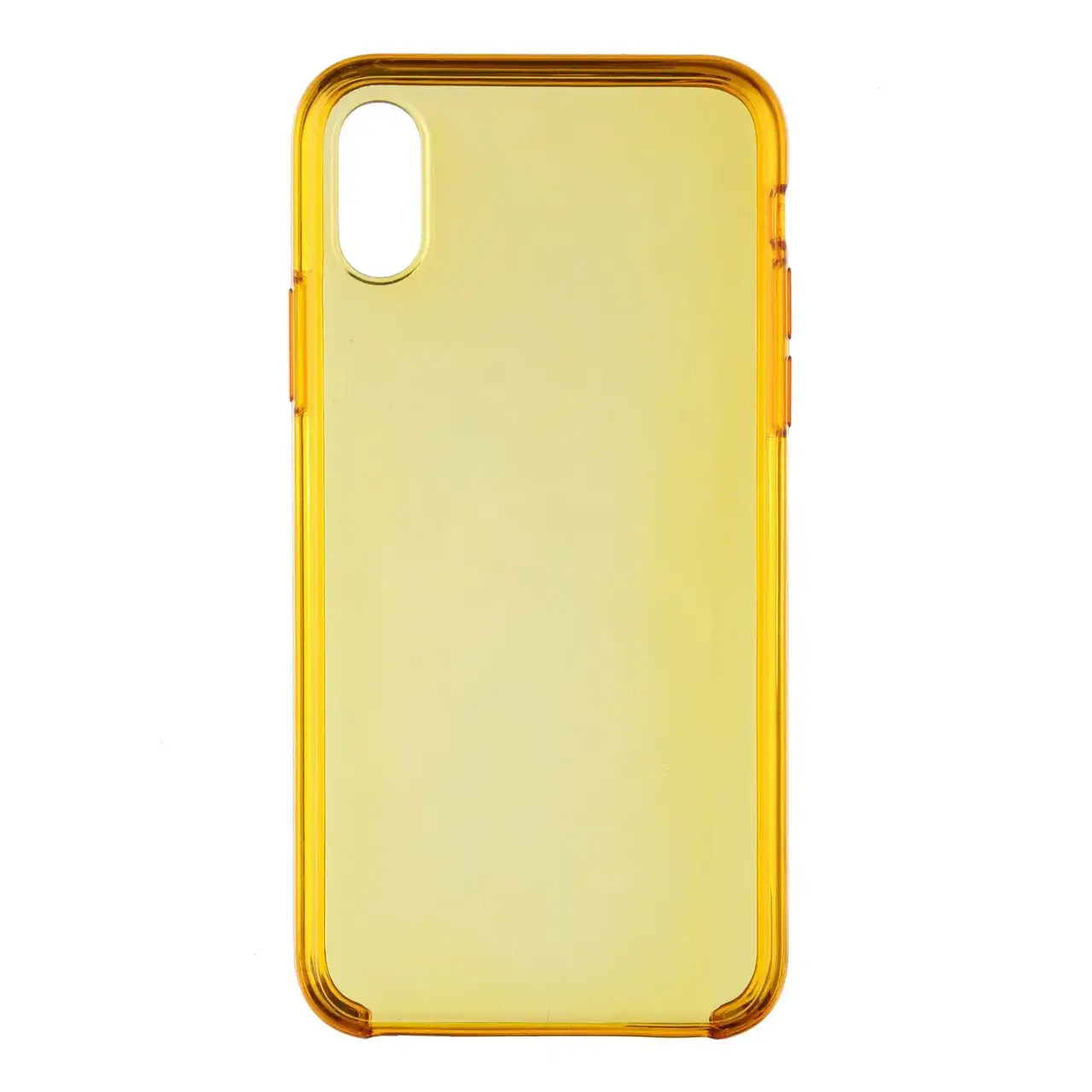 Чехол накладка Apple Clear Case for iPhone X/Xs (HC) Yellow