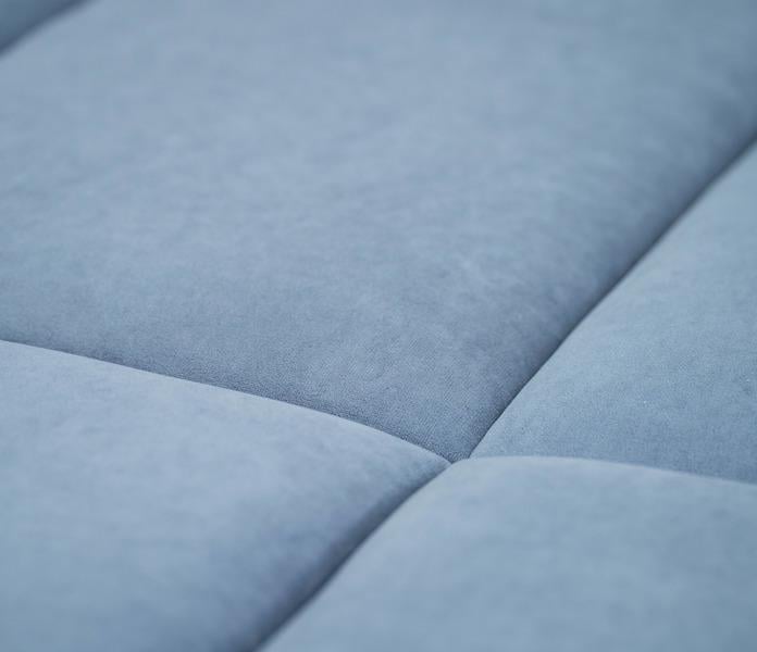 Стінова панель самоклеюча м'яка Soft Pan велюр 15x60х3,7 см матовий Джинсовий (156003) - фото 3