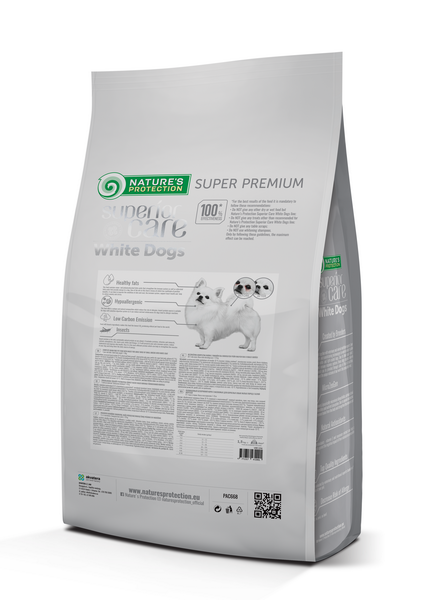 Корм сухий Nature's Protection Superior Care White Dogs Grain Free with Insect Small Breeds з білком комах для собак малих порід 10 кг - фото 2 Корм сухий Nature's Protection Superior Care White Dogs Grain Free with Insect Small Breeds з білком комах для собак малих порід 10 кг - фото 2