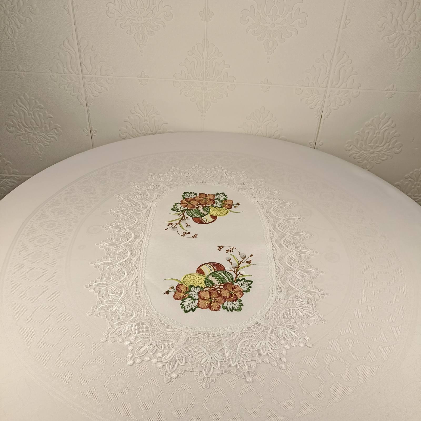 Салфетка пасхальная овальная YM30279A 40x65 см (CN37801)