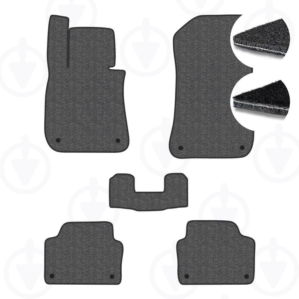 Комплект килимків в салон Star-Tex на BMW 3-Series E91 2005-2012 р. текстиль/VAG Графіт/Чорний (13325-65-55-57)