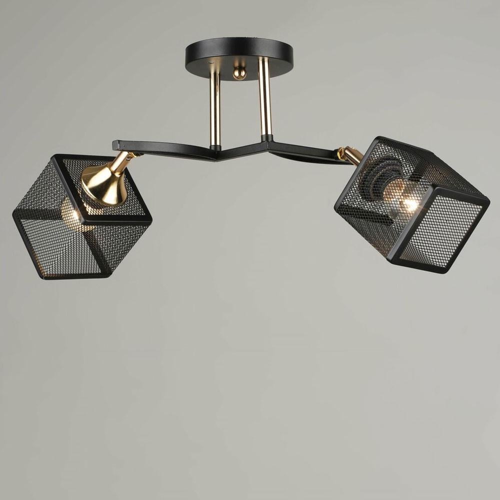 Люстра стельова Light House SRS-19540/2 Чорний/Золотой
