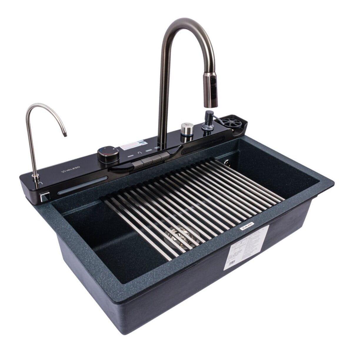 Мойка многофункциональная Valeso Evanora 750x460 врезная гранит Антрацит матовый (PLTM-SP000049343)