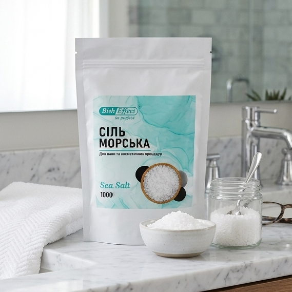 Соль для ванн морская Бишофит Полтавский 1 кг (35969404)