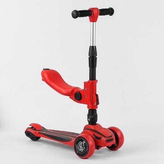 Самокат трехколесный с сидением MAXI Best Scooter ST-18003 Red (ae3f18c2) - фото 1