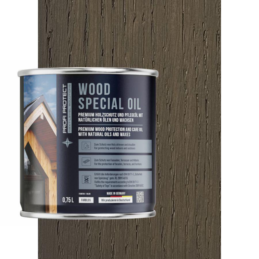 Олія ProfiProtect Wood Special Oil з воском 0,75 л Graphite Grau eiche (20755779) - фото 1 Олія ProfiProtect Wood Special Oil з воском 0,75 л Graphite Grau eiche (20755779) - фото 1