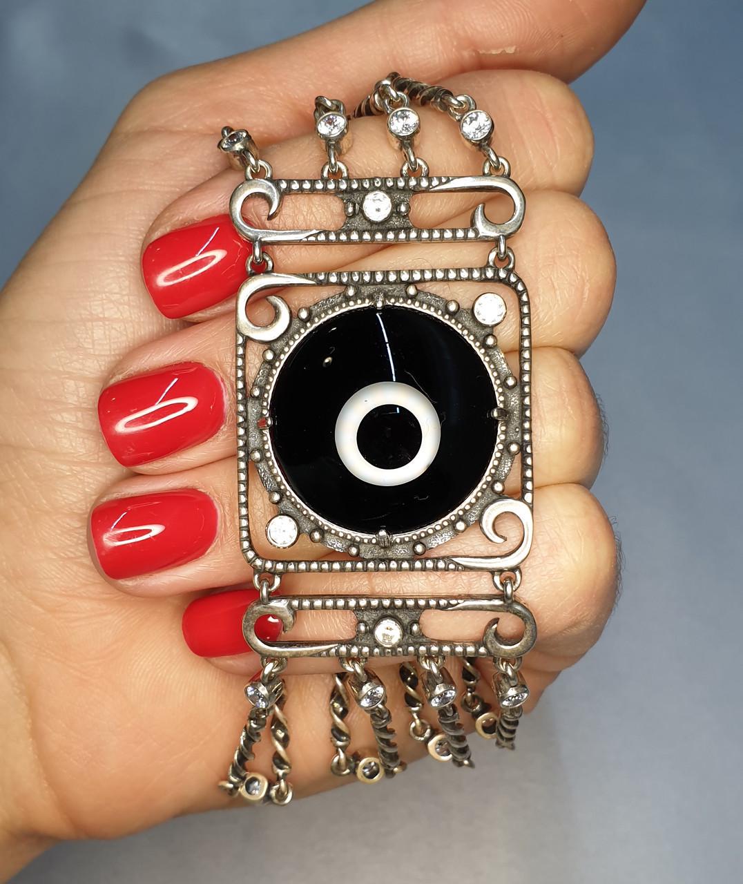 Браслет серебряный с ониксом 34,88 г (1292622437) Браслет серебряный с ониксом 34,88 г (1292622437)