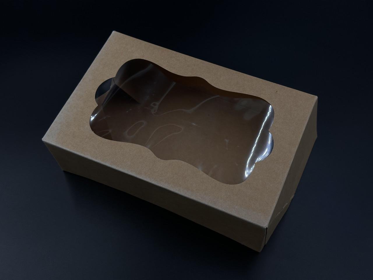 Коробка подарочная сборная с прозрачным окном картонная 22,5х14,5х7 см Черный (OA-64) - фото 3 Коробка подарочная сборная с прозрачным окном картонная 22,5х14,5х7 см Черный (OA-64) - фото 3