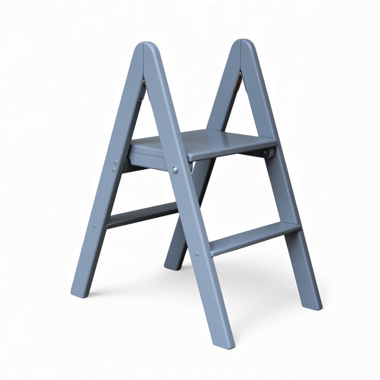 Табурет-лестница деревянный Студія Дерева Вільха бытовой двухсторонний 2 ступеньки Серый (31002900) - фото 4 Табурет-лестница деревянный Студія Дерева Вільха бытовой двухсторонний 2 ступеньки Серый (31002900) - фото 4