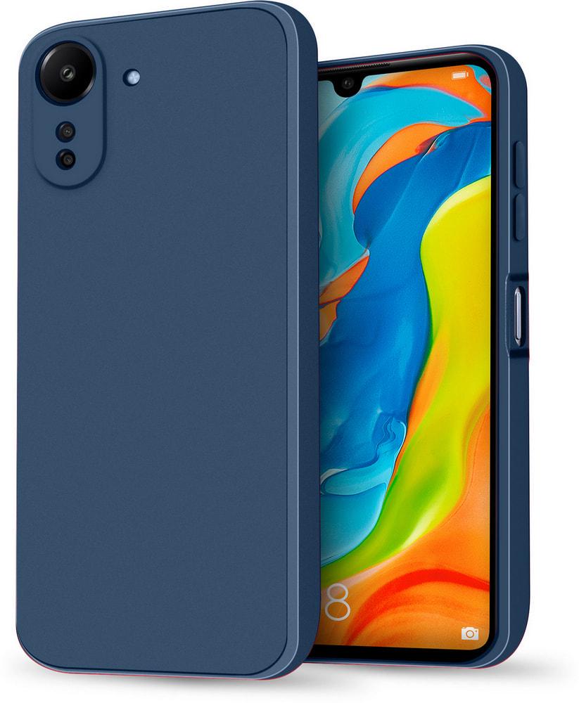 Силиконовый чехол HardCorner Xiaomi Redmi 13C (с микрофиброй) Blue (34841-28)