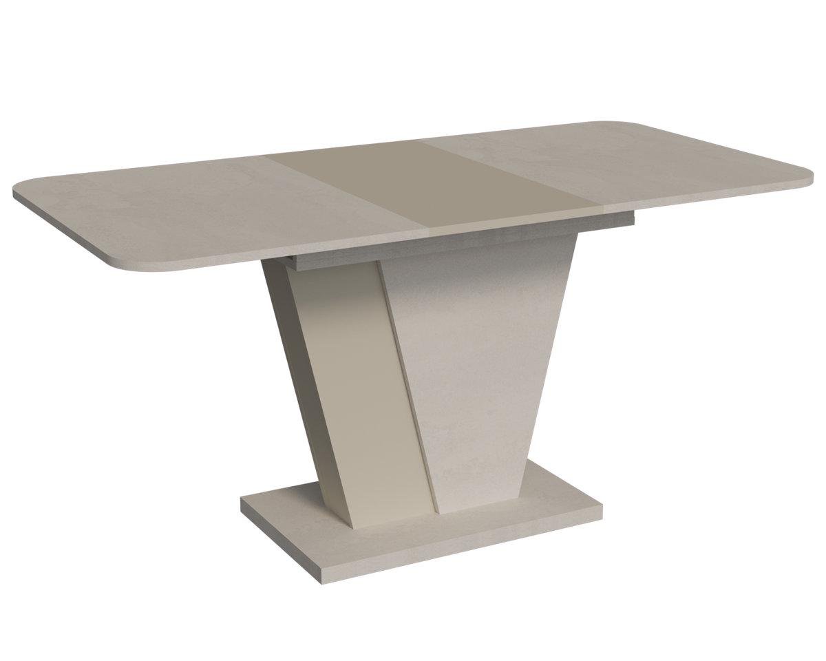 Обідній стіл розкладний Intarsio FOREST S/K 140-180х80 см Стоун бейж/Шовковий камінь (FOREST_S/K)