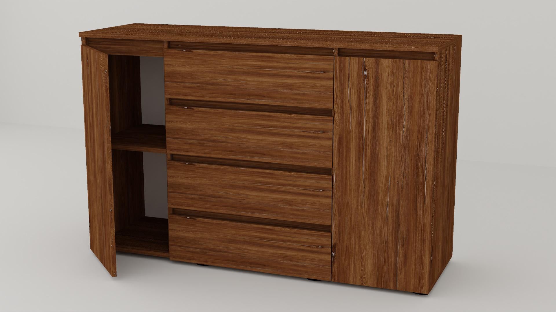 Комод Алекса СН-141/45 140х45х90 см Дуб винтаж Комод Алекса СН-141/45 140х45х90 см Дуб винтаж