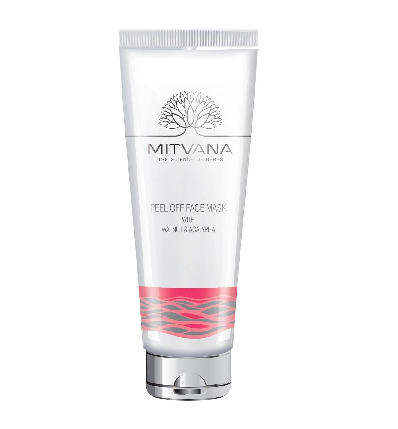 Маска для лица отшелушивающая Mitvana Peel Off Face Mask with Walnut & Acalypha 100 мл (8908002915327)
