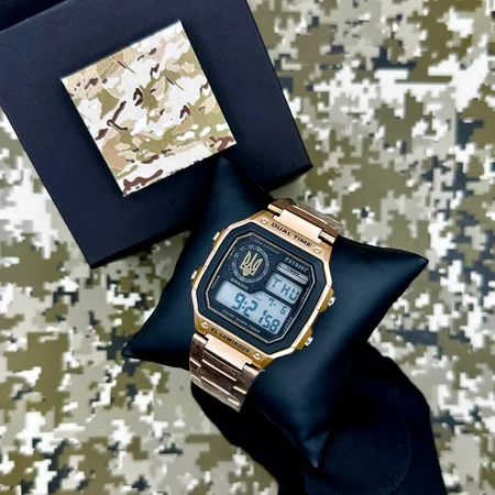 Наручний годинник Patriot 011RGUAGD Тризуб золото з коробкою Рожеве Золото - фото 3 Наручний годинник Patriot 011RGUAGD Тризуб золото з коробкою Рожеве Золото - фото 3