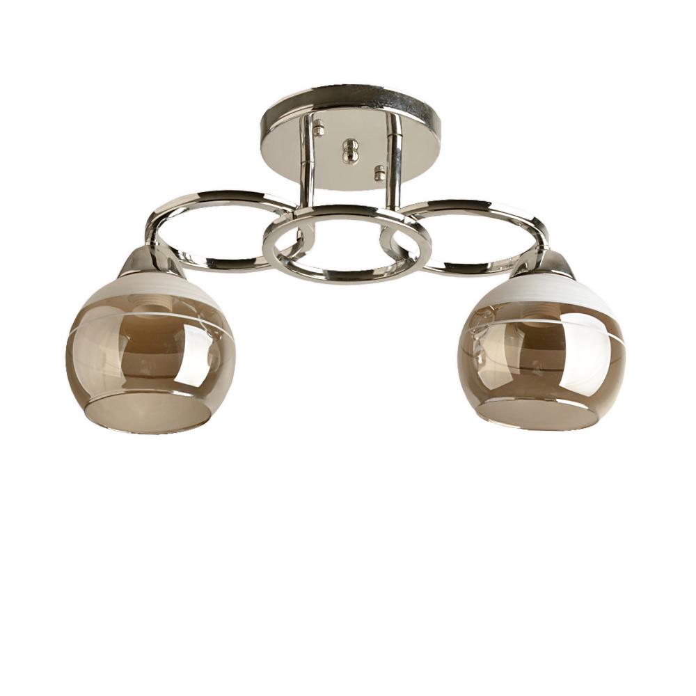 Люстра потолочная Light House SH-19277/2A CR E27х2 420х150х230 мм Хром/Дымчатый