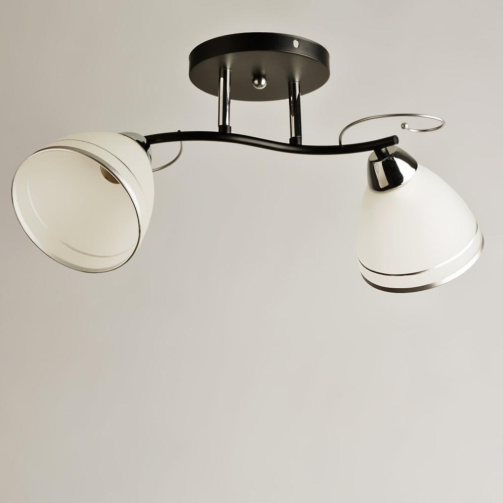 Люстра потолочная Lighthouse SRS-19861/2 BK+CR Хром/Черный/Белый