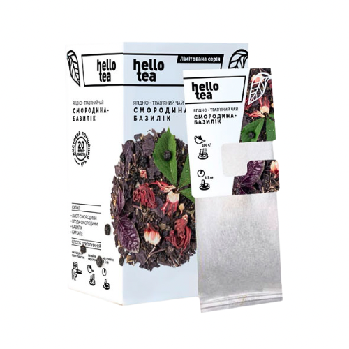 Чай Hello Tea Смородина-базилік 20 шт.