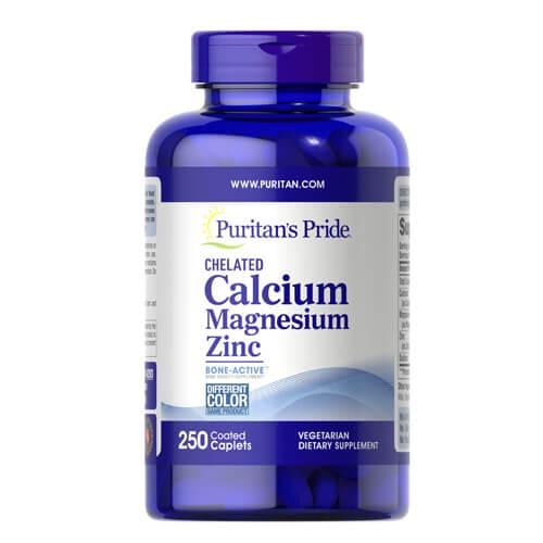 Кальций Puritan's Pride Chelated Calcium Magnesium Zinc 250 табл. (04293)