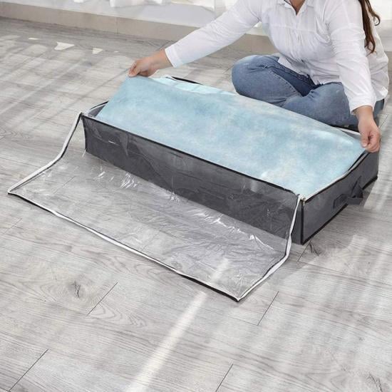 Органайзер для одеяла и вещей под кровать 103х45х15 см Grey (126291) - фото 5