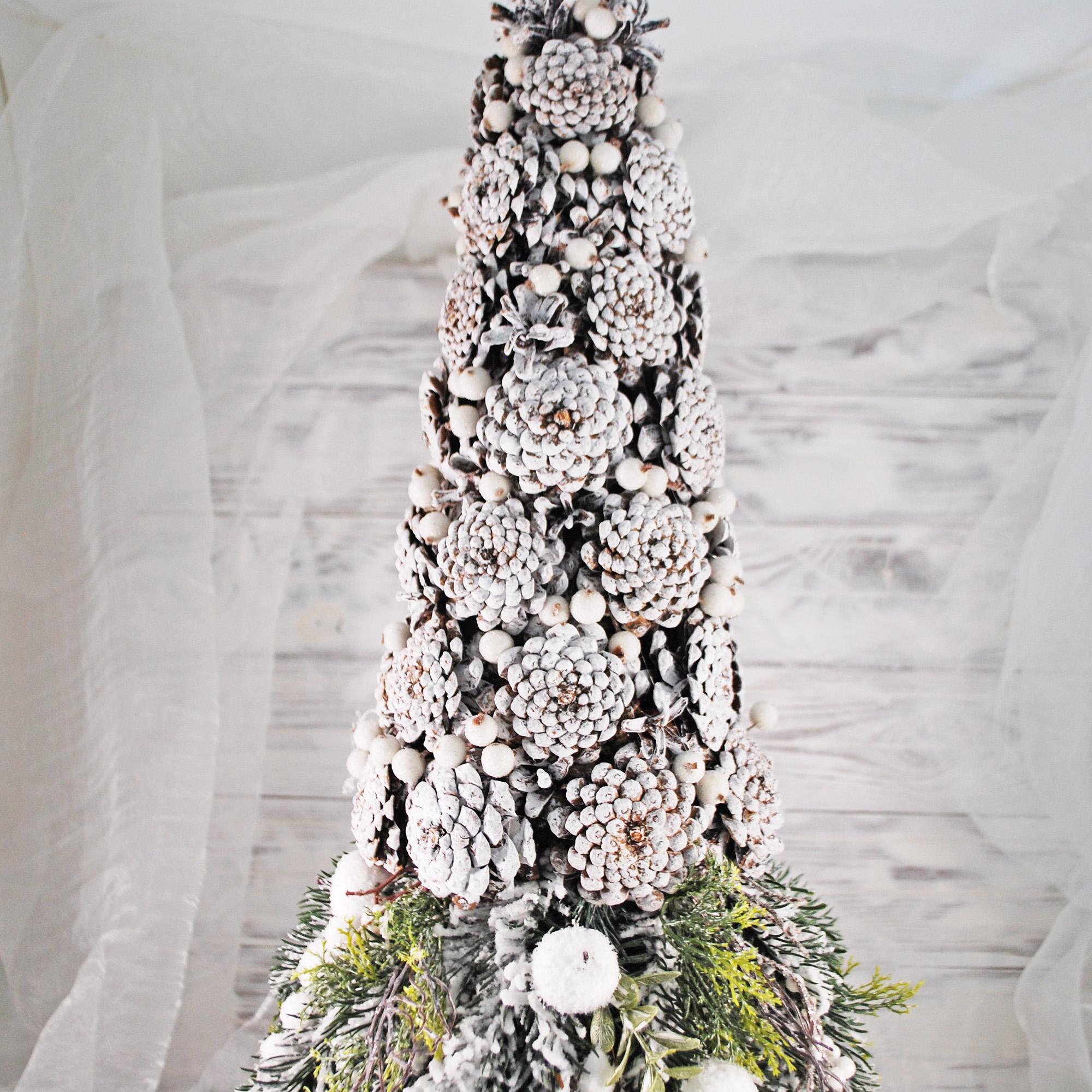 Новогодняя елка с украшениями Лесная фея 67 см Белый (4854486) - фото 4 Новогодняя елка с украшениями Лесная фея 67 см Белый (4854486) - фото 4