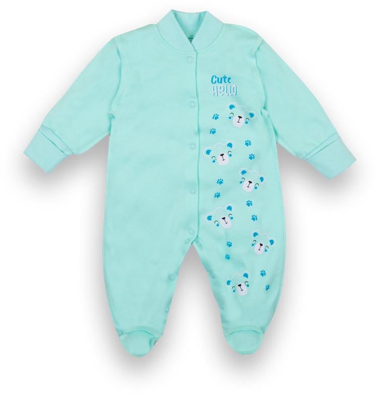 Комбинезон детский хлопковый для мальчика Gabbi KB-21-21-1 56 см Голубой (12923)