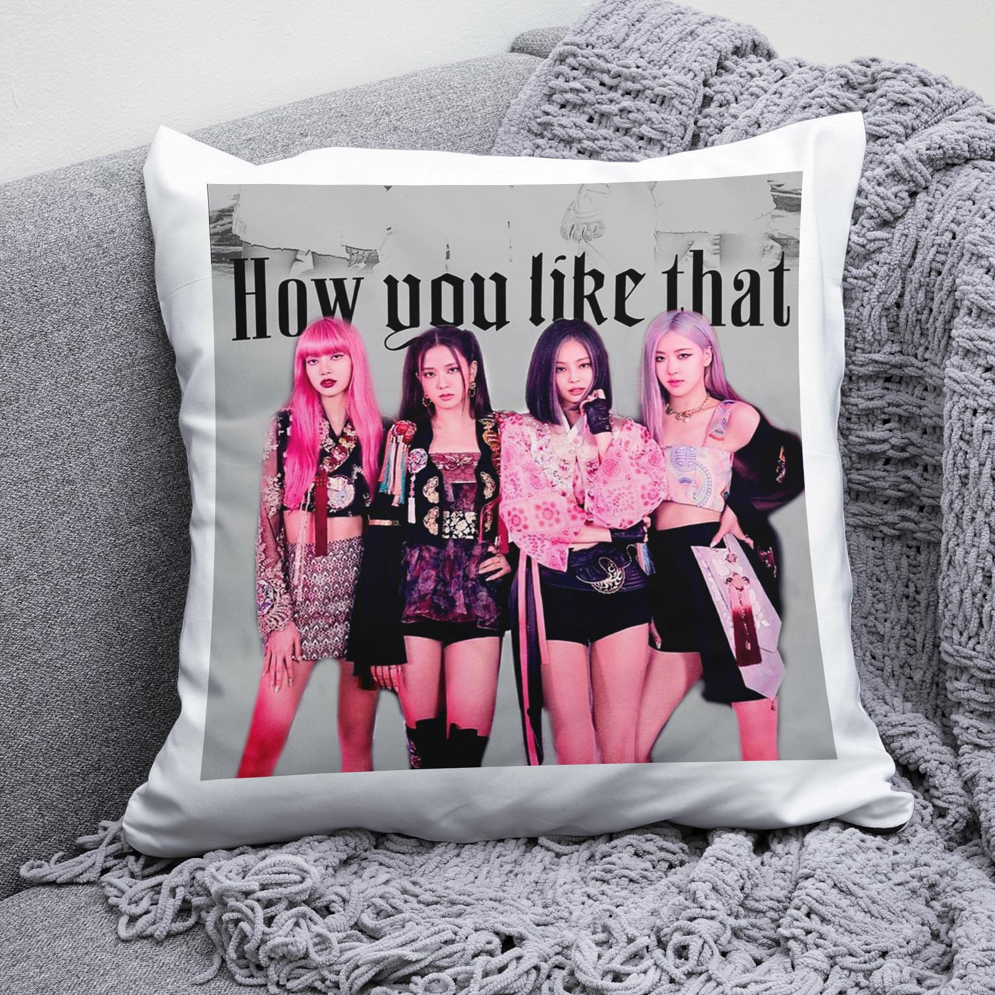 Плюшевая подушка квадрат с принтом K-Pop Blackpink