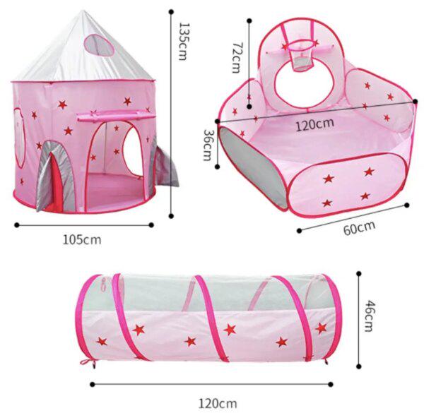Палатка-домик с тоннелем для игр - фото 3 Палатка-домик с тоннелем для игр - фото 3