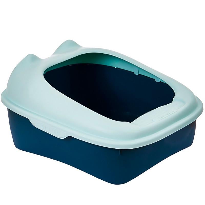 Лоток для кошек Taotaopets 268802 с лопаткой 40x30x20 см Blue (1908888650)