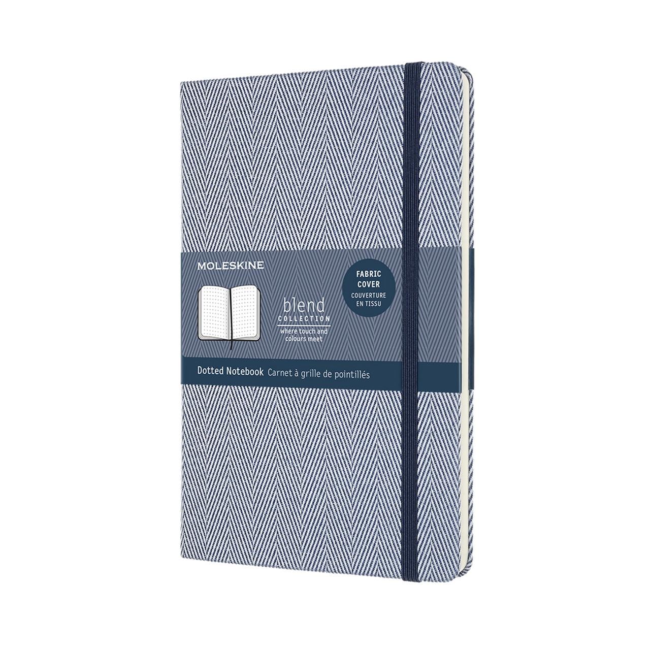 Блокнот Moleskine Limited Blend 20 средний 13х21 см в точку синий тканевая обложка (8056420851908)